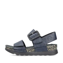Rieker Sandals & Sandals-Women'S Strappy Sandals Steel Blue