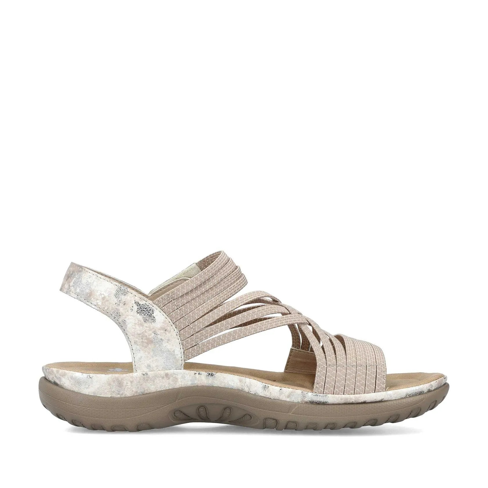 Rieker Sandals & Sandals-Women'S Strappy Sandals Cream Beige