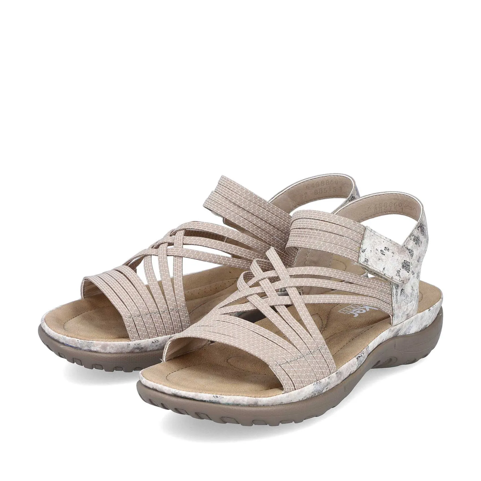 Rieker Sandals & Sandals-Women'S Strappy Sandals Cream Beige