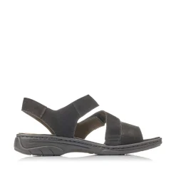 Rieker Sandals & Sandals-Women'S Strappy Sandals Jet Black