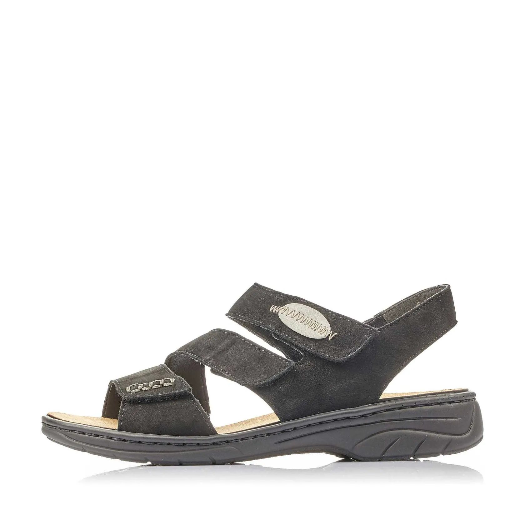 Rieker Sandals & Sandals-Women'S Strappy Sandals Jet Black