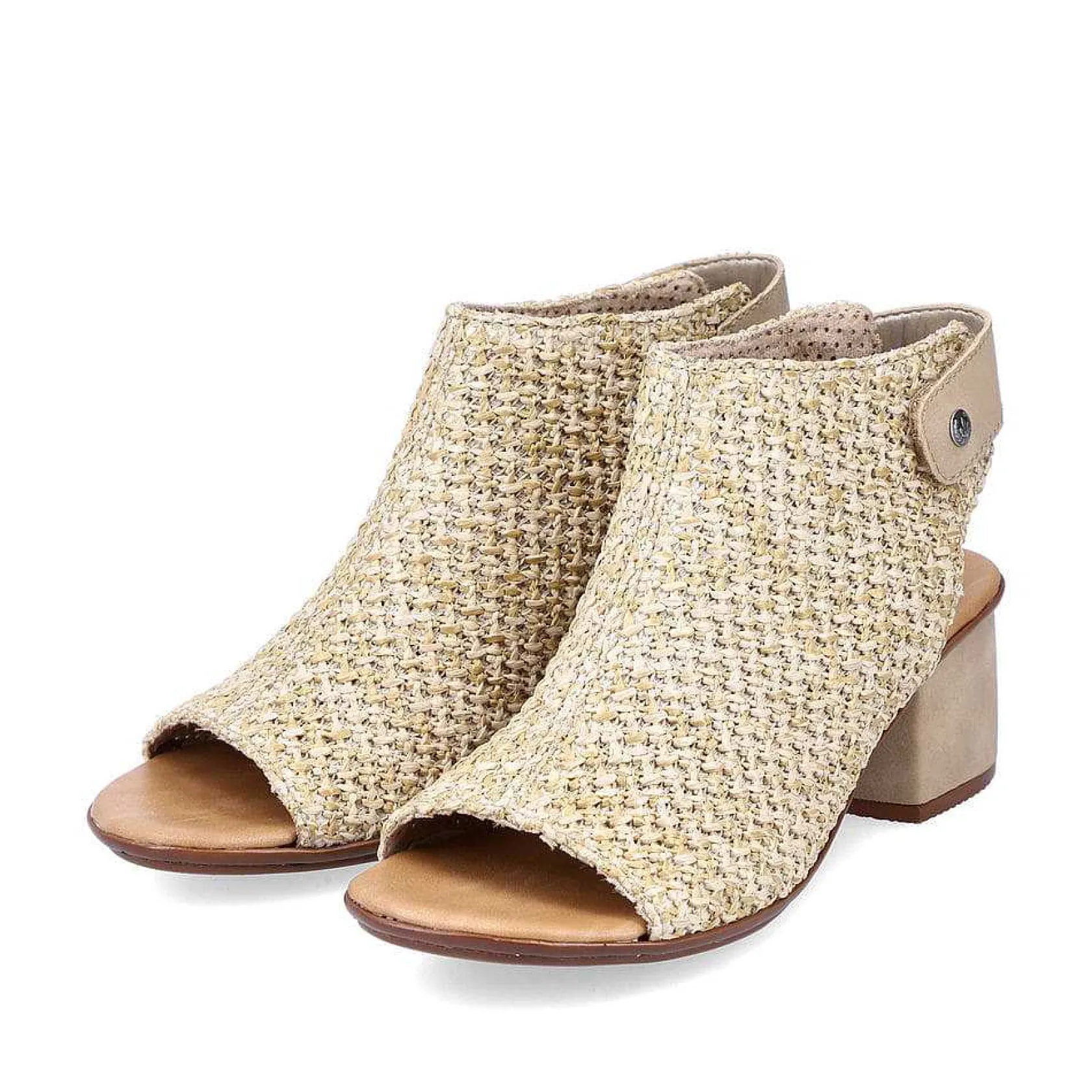 Rieker Heeled Shoes-Women'S Strappy Sandals Sand Beige