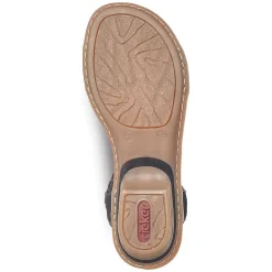 Rieker Sandals & Sandals-Women'S Strappy Sandals Jet Black