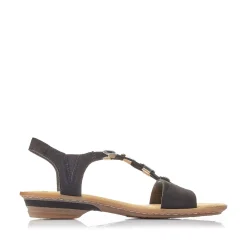 Rieker Sandals & Sandals-Women'S Strappy Sandals Jet Black