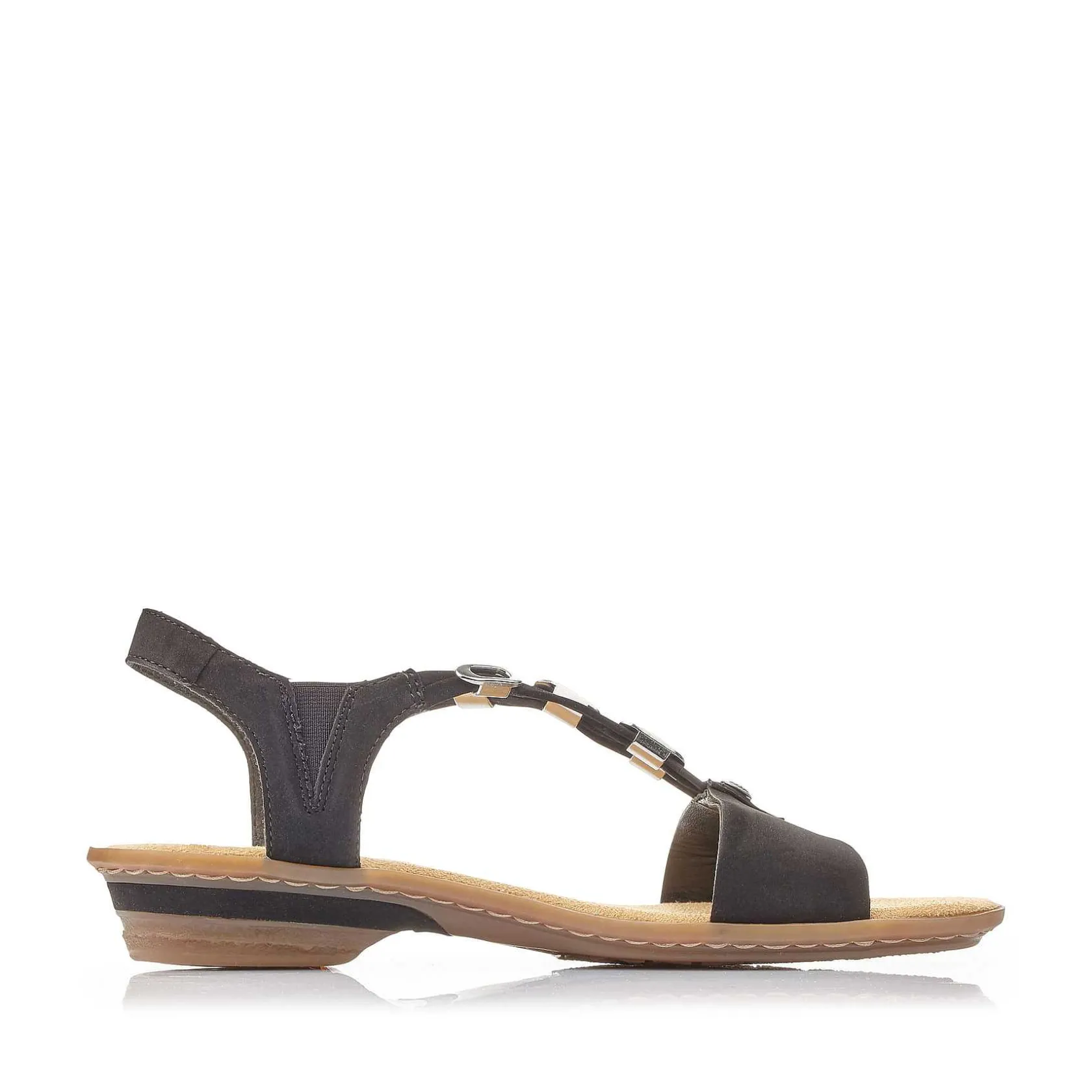 Rieker Sandals & Sandals-Women'S Strappy Sandals Jet Black