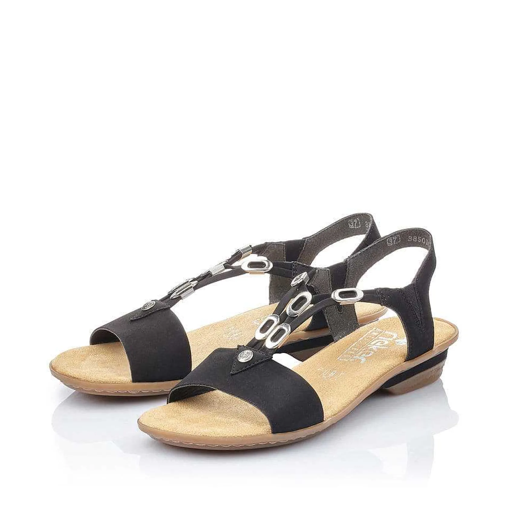 Rieker Sandals & Sandals-Women'S Strappy Sandals Jet Black
