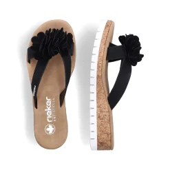 Rieker Mules & Slippers-Women'S Toe Separator Jet Black