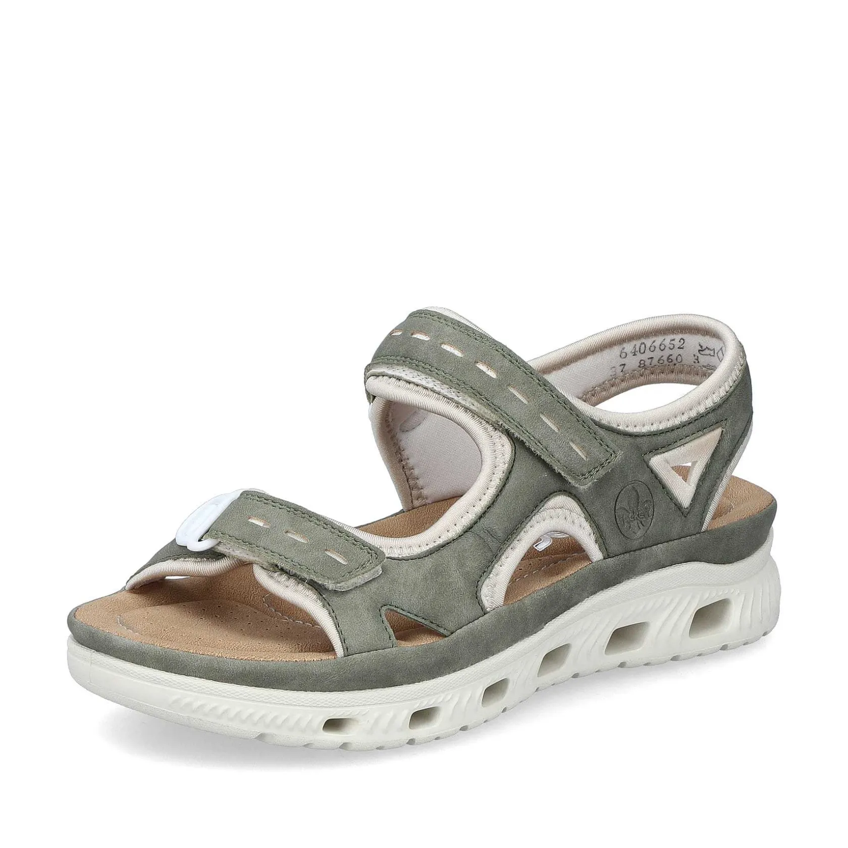 Rieker Sandals & Sandals-Women'S Trekking Sandals Green Grey