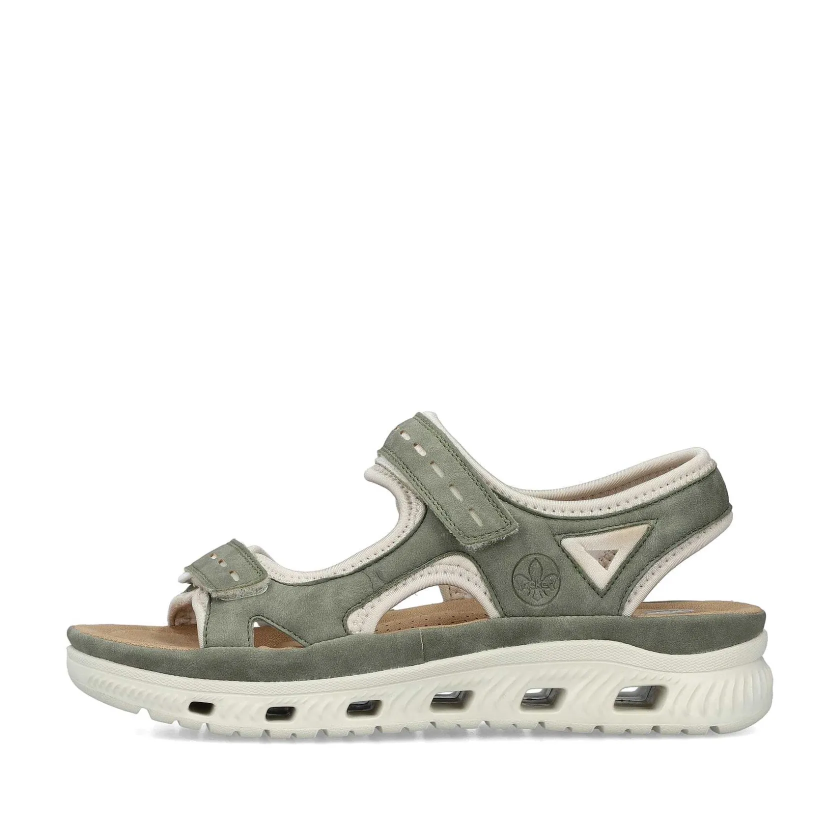 Rieker Sandals & Sandals-Women'S Trekking Sandals Green Grey