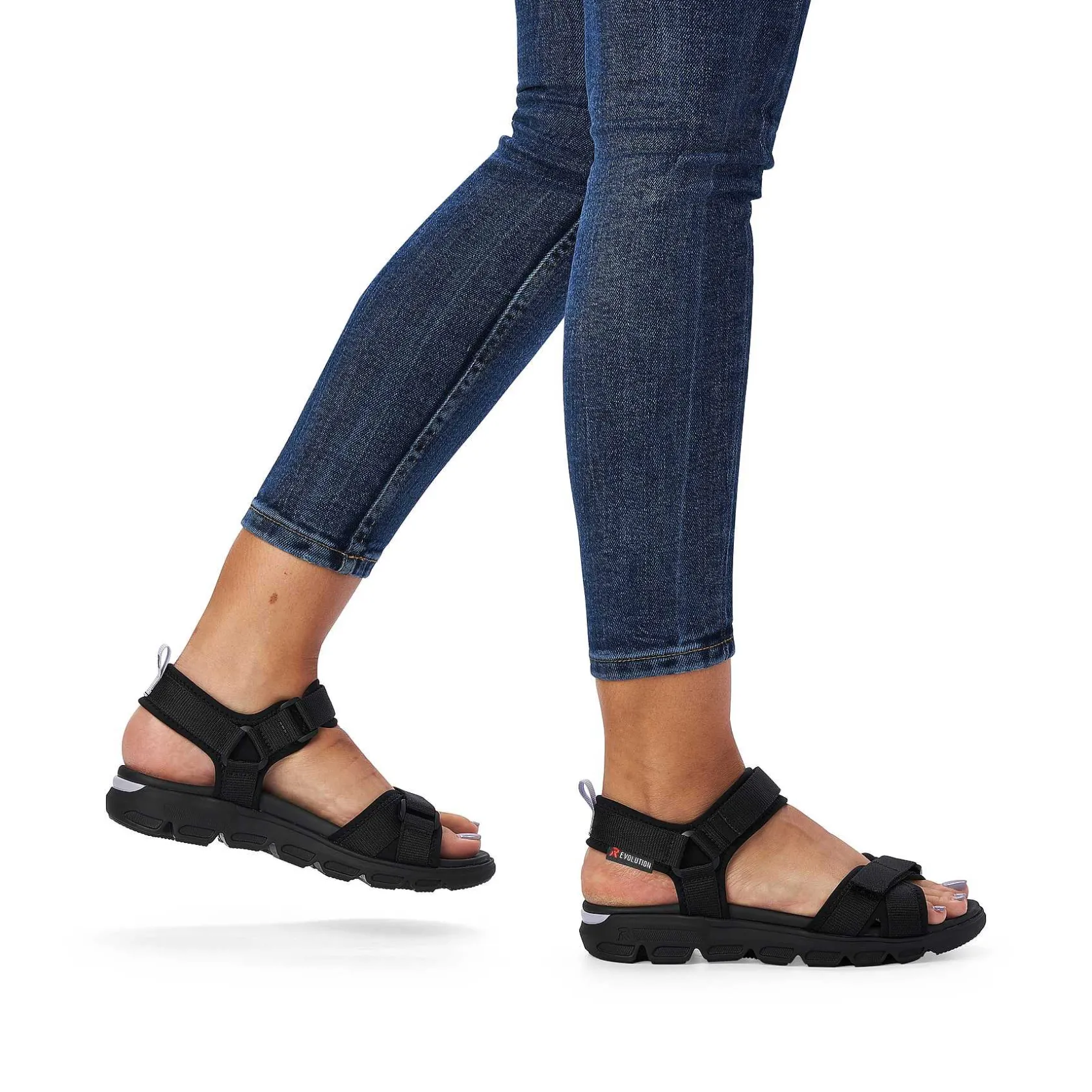 Rieker Sandals & Sandals-Women'S Trekking Sandals Deep Black