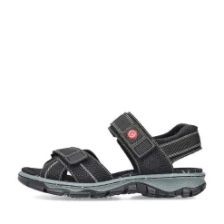 Rieker Sandals & Sandals-Women'S Trekking Sandals Asphalt Black