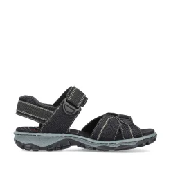 Rieker Sandals & Sandals-Women'S Trekking Sandals Asphalt Black
