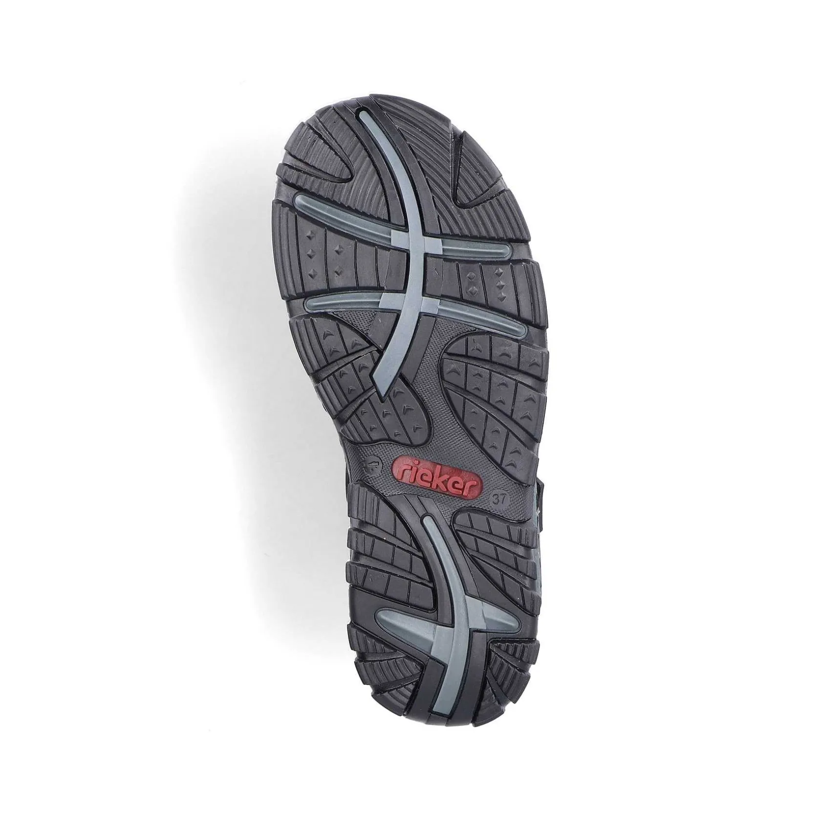 Rieker Sandals & Sandals-Women'S Trekking Sandals Asphalt Black
