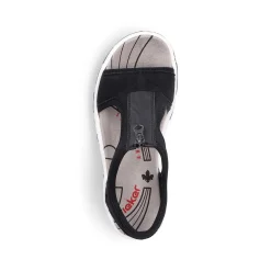 Rieker Sandals & Sandals-Women'S Trekking Sandals Jet Black