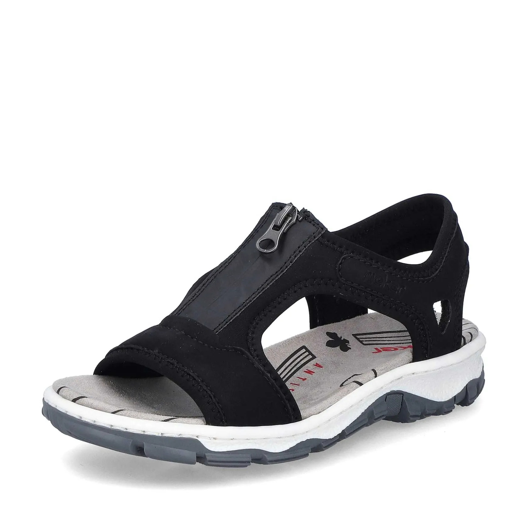 Rieker Sandals & Sandals-Women'S Trekking Sandals Jet Black