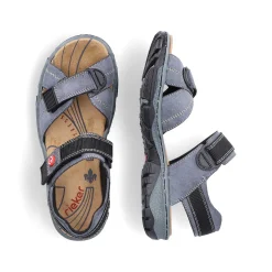 Rieker Sandals & Sandals-Women'S Trekking Sandals Blue Gray
