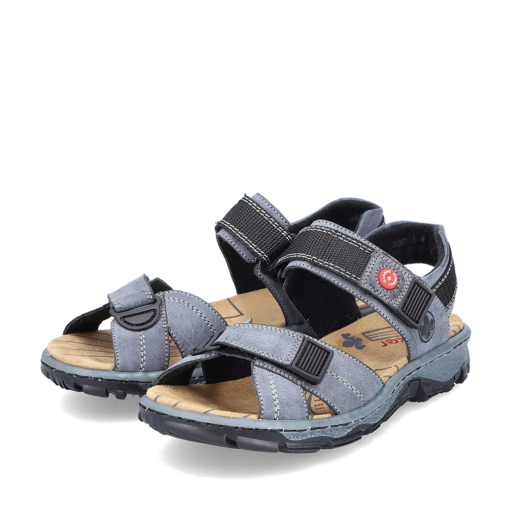 Rieker Sandals & Sandals-Women'S Trekking Sandals Blue Gray