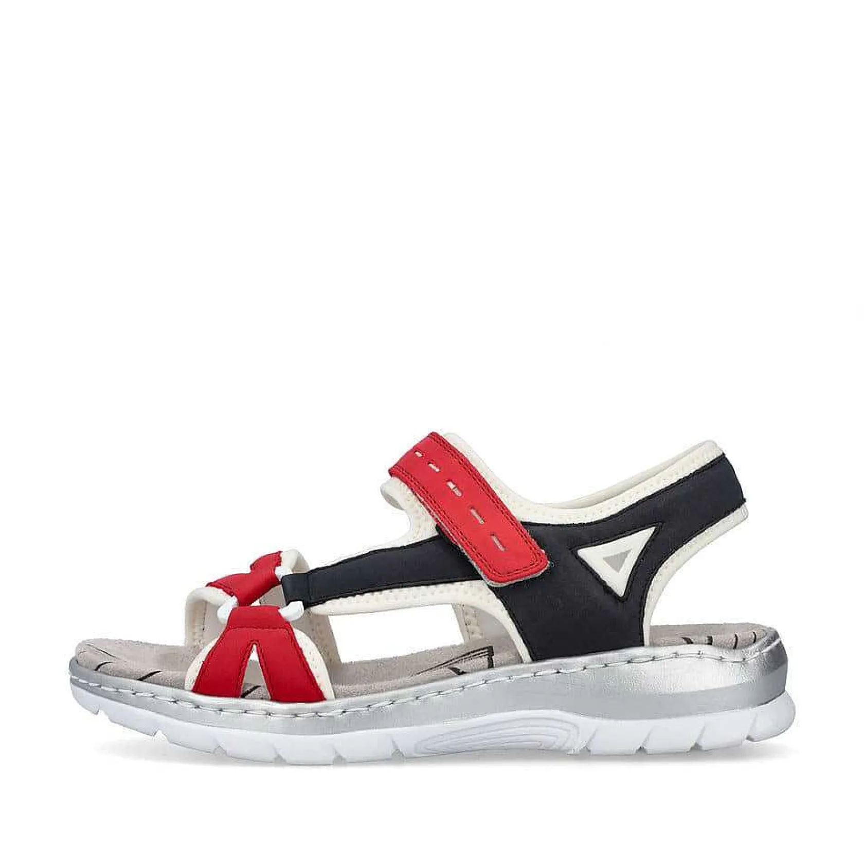 Rieker Sandals & Sandals-Women'S Trekking Sandals Fire Red-Navy Blue