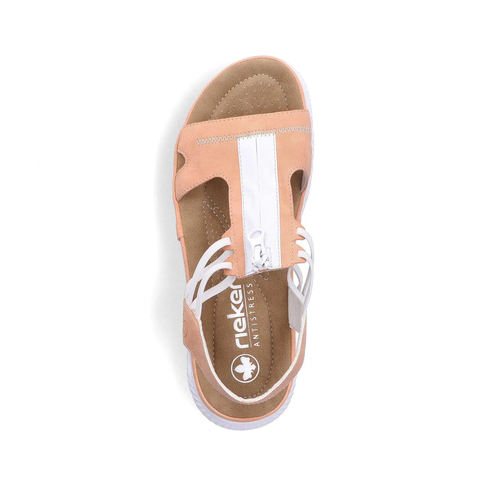 Rieker Colorful Styles-Women'S Trekking Sandals Pastel Orange