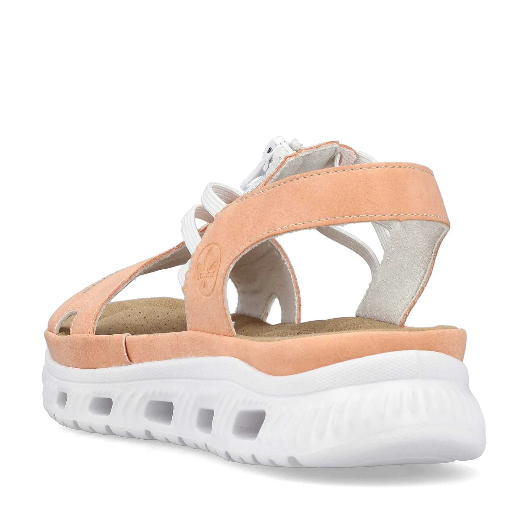 Rieker Colorful Styles-Women'S Trekking Sandals Pastel Orange