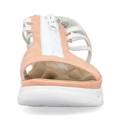 Rieker Colorful Styles-Women'S Trekking Sandals Pastel Orange