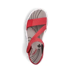Rieker Colorful Styles-Women'S Trekking Sandals Cherry Red