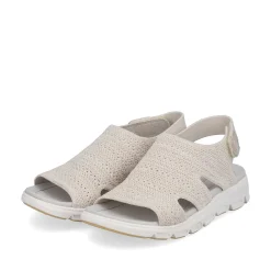 Rieker Sandals & Sandals-Women'S Trekking Sandals Cream Beige