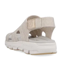Rieker Sandals & Sandals-Women'S Trekking Sandals Cream Beige