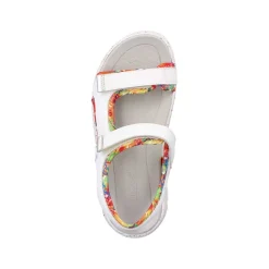 Rieker Sandals & Sandals-Women'S Trekking Sandals Swan-White Rainbow