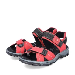 Rieker Colorful Styles-Women'S Trekking Sandals Fire Red
