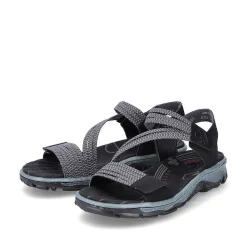 Rieker Sandals & Sandals-Women'S Trekking Sandals Graphite Black