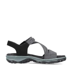 Rieker Sandals & Sandals-Women'S Trekking Sandals Graphite Black