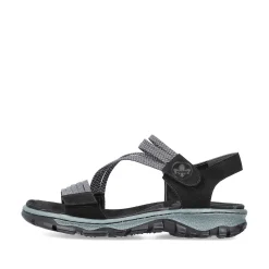 Rieker Sandals & Sandals-Women'S Trekking Sandals Graphite Black
