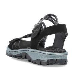 Rieker Sandals & Sandals-Women'S Trekking Sandals Graphite Black