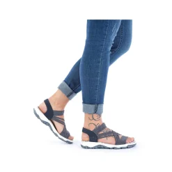 Rieker Sandals & Sandals-Women'S Trekking Sandals Pacific Blue