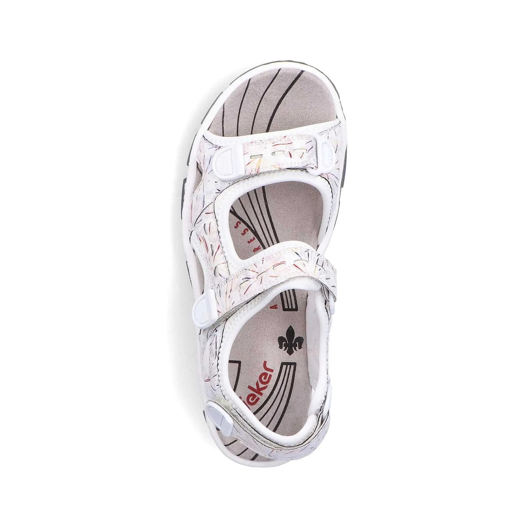 Rieker Sandals & Sandals-Women'S Trekking Sandals Pearl White-Multi