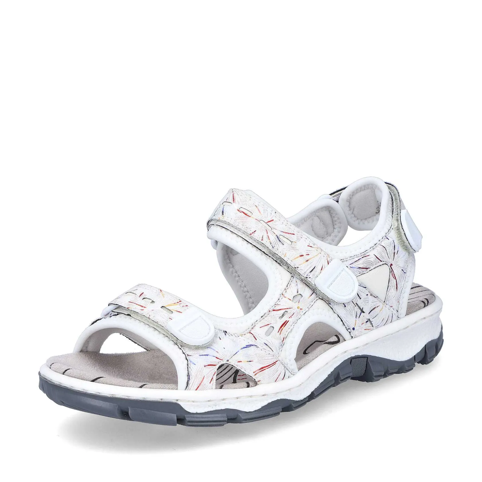 Rieker Sandals & Sandals-Women'S Trekking Sandals Pearl White-Multi