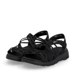 Rieker Sandals & Sandals-Women'S Trekking Sandals Midnight Black