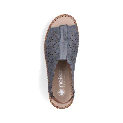 Rieker Heeled Shoes-Women'S Wedge Sandals Slate Blue