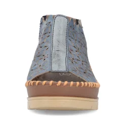 Rieker Heeled Shoes-Women'S Wedge Sandals Slate Blue