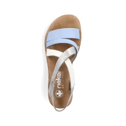 Rieker Heeled Shoes-Women'S Wedge Sandals Pastel Blue