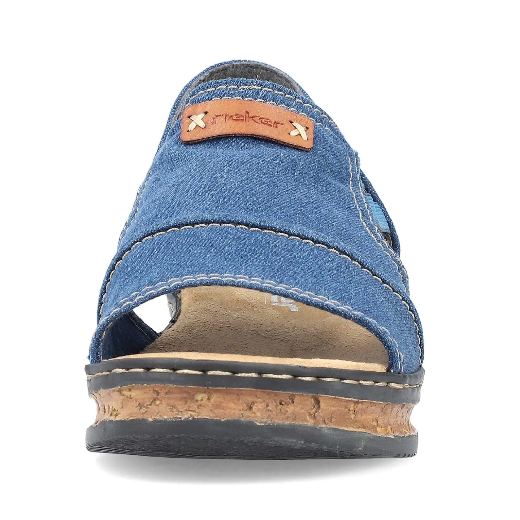 Rieker Heeled Shoes-Women'S Wedge Sandals Sea Blue