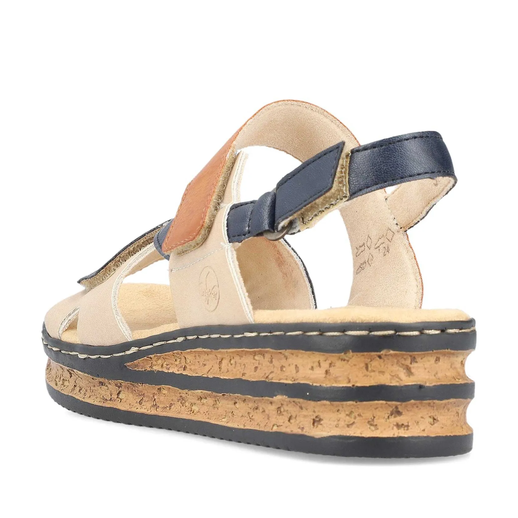 Rieker Heeled Shoes-Women'S Wedge Sandals Slate Blue