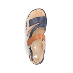 Rieker Heeled Shoes-Women'S Wedge Sandals Slate Blue