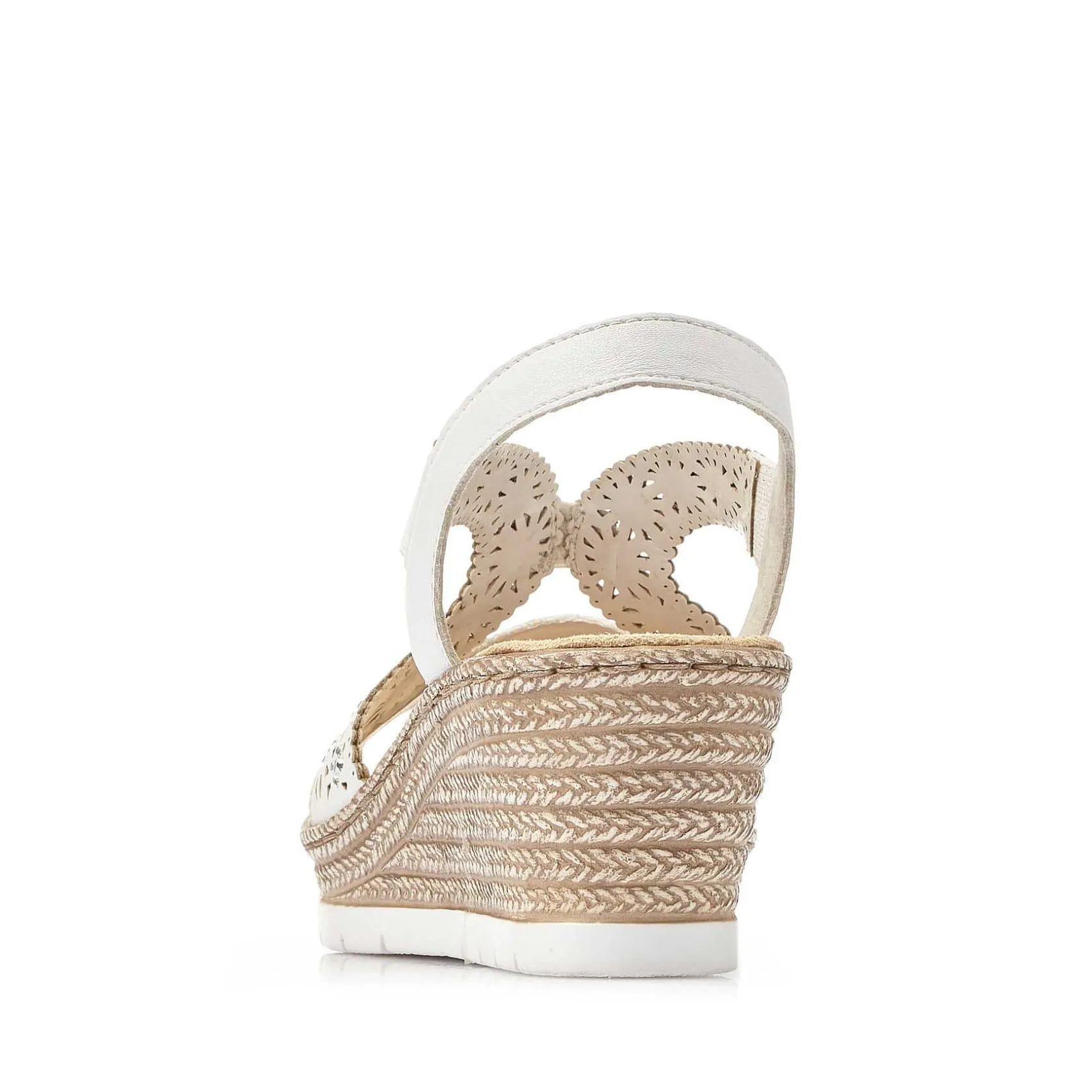 Rieker Summer Shoes-Women'S Wedge Sandals Altweis
