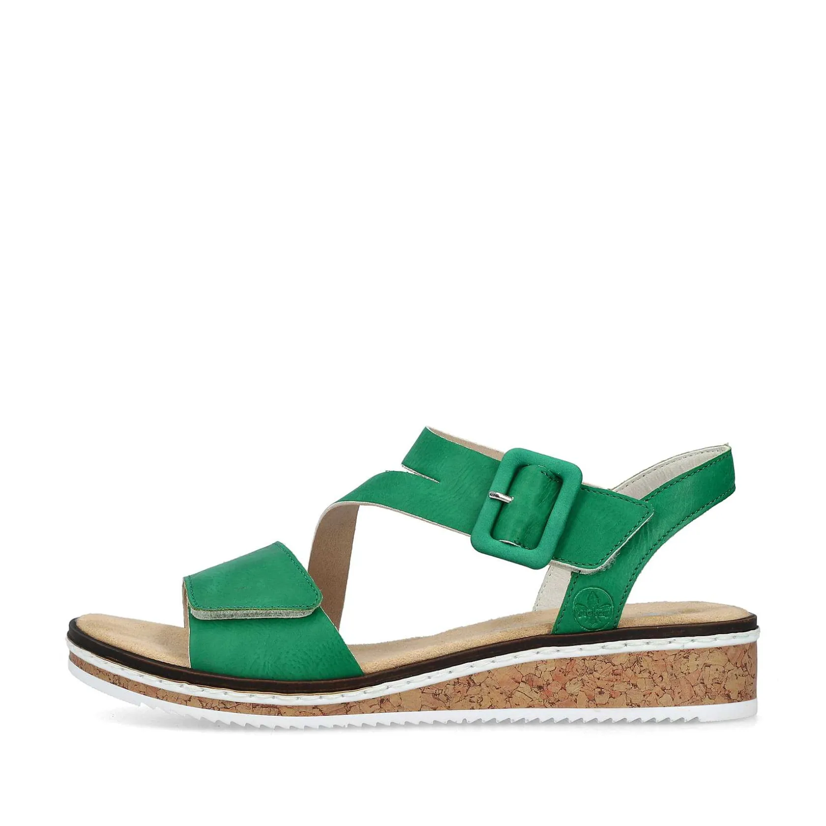Rieker Heeled Shoes-Women'S Wedge Sandals Grass Green