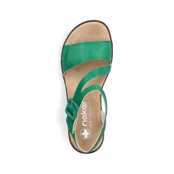 Rieker Heeled Shoes-Women'S Wedge Sandals Grass Green