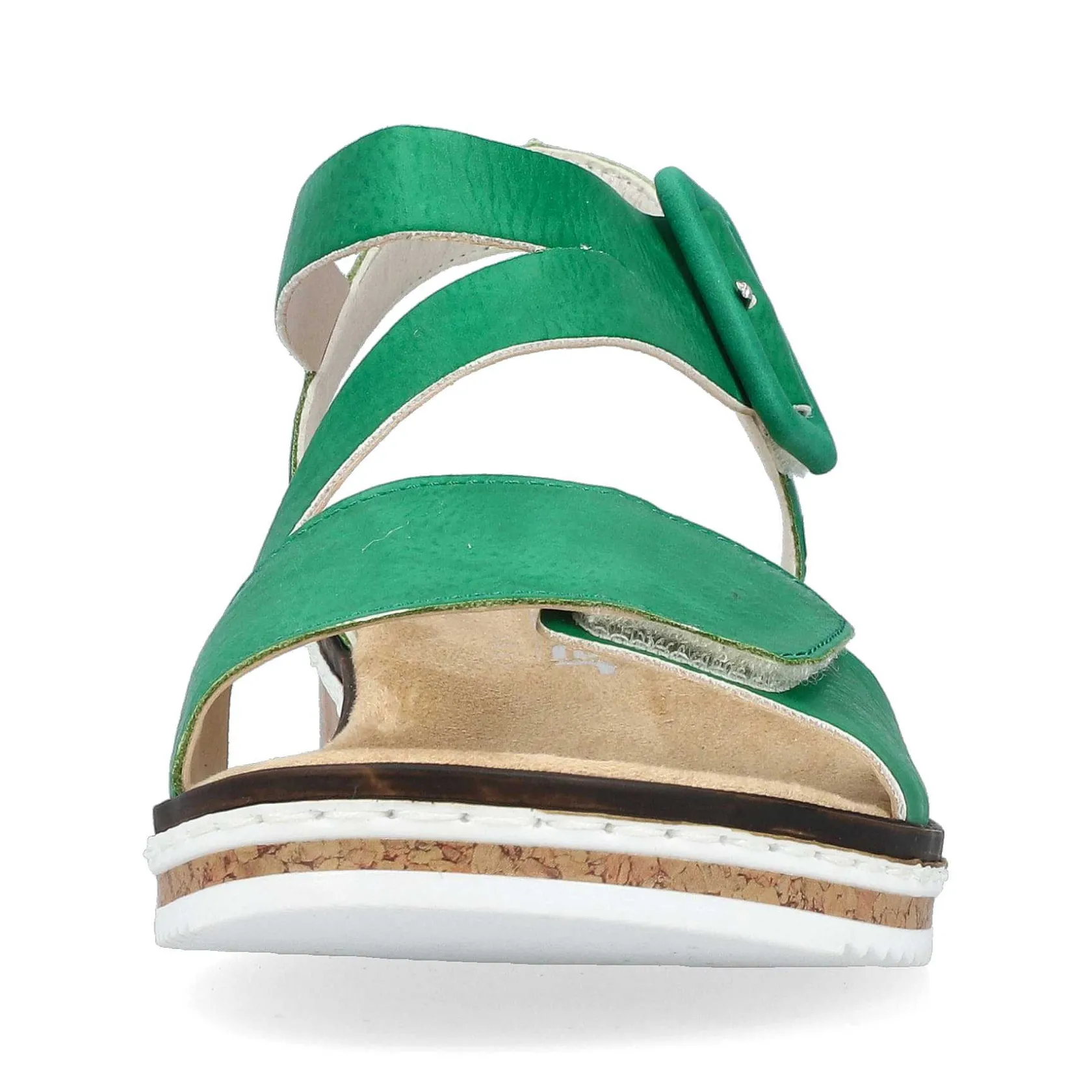 Rieker Heeled Shoes-Women'S Wedge Sandals Grass Green