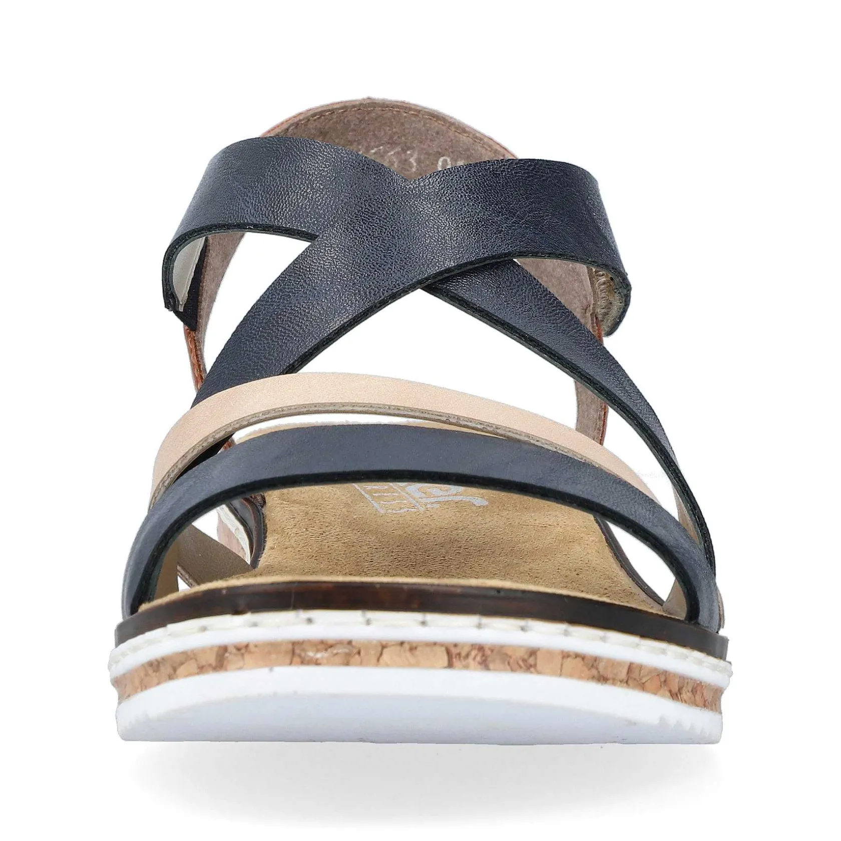 Rieker Heeled Shoes-Women'S Wedge Sandals Navy Blue