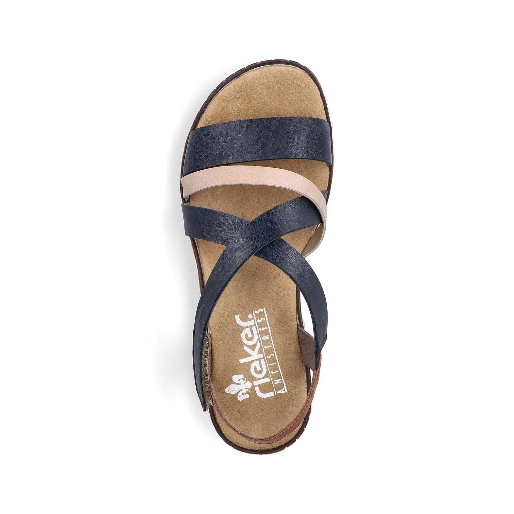 Rieker Heeled Shoes-Women'S Wedge Sandals Navy Blue